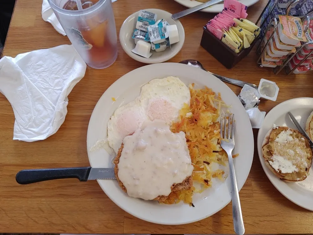 Country Fried Steak and Eggs